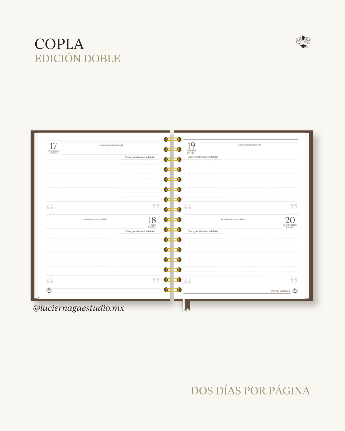 Agenda Copla 2027 | Edición Doble