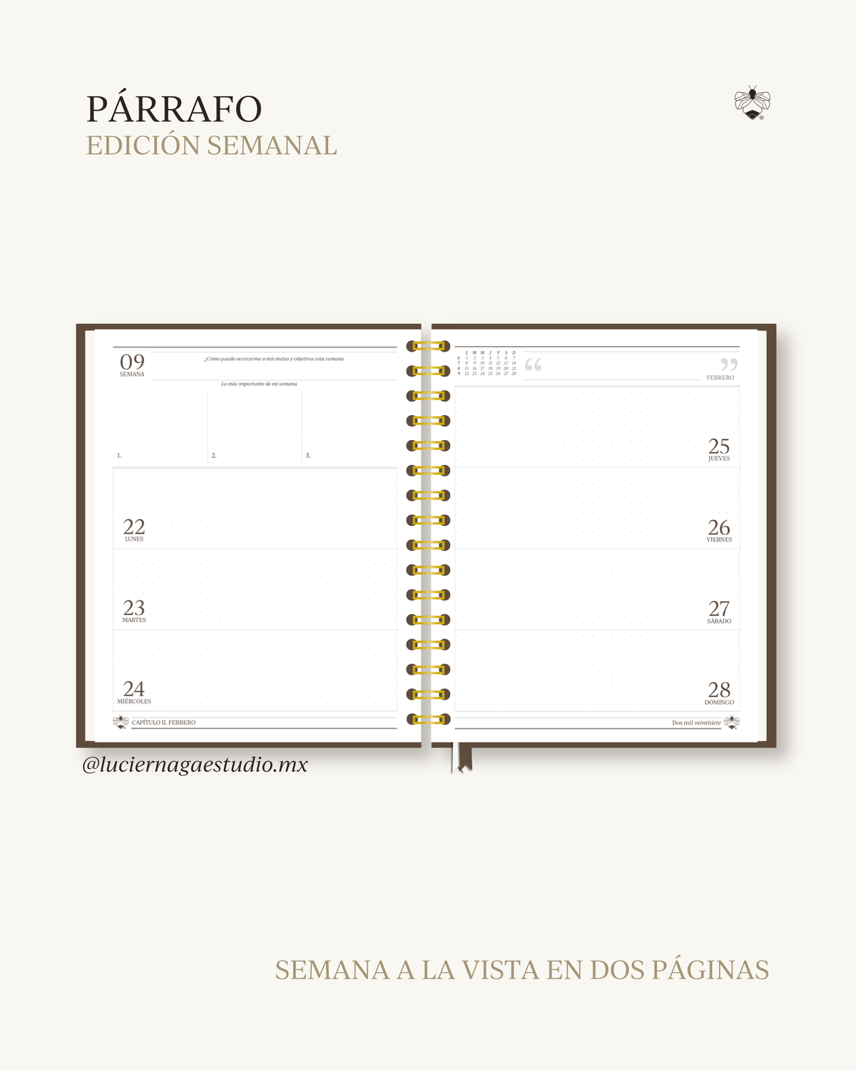 Agenda Párrafo 2027 | Edición Semanal