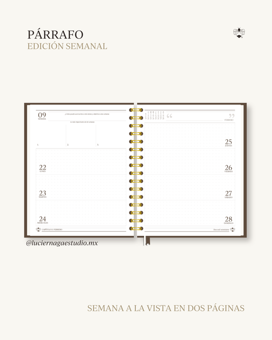 Agenda Párrafo 2027 | Edición Semanal