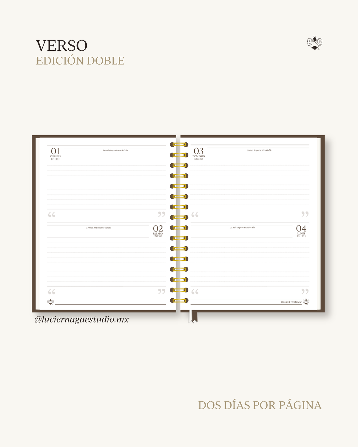 Agenda Verso 2027 | Edición Doble