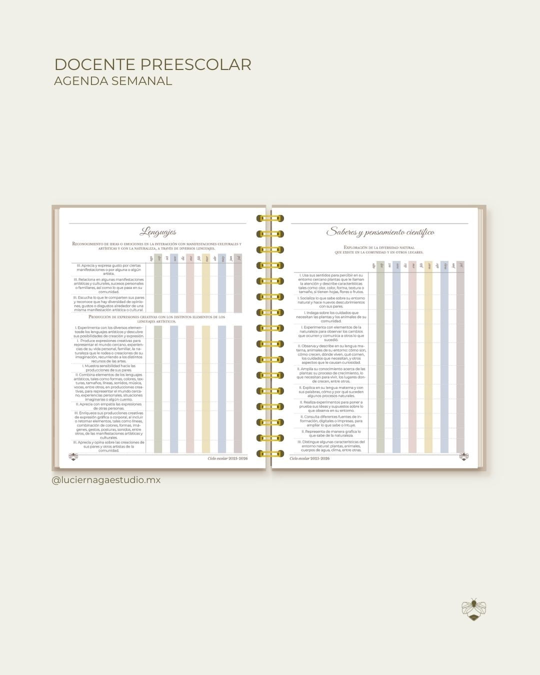 Agenda Preescolar 2025-2026