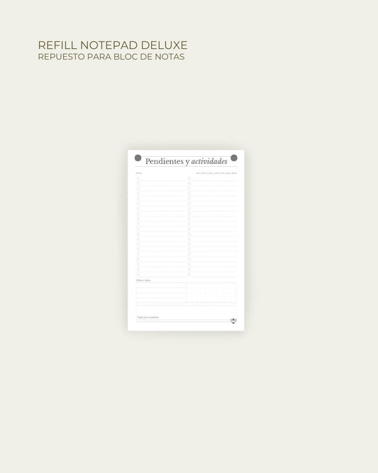Refill Notepad Deluxe